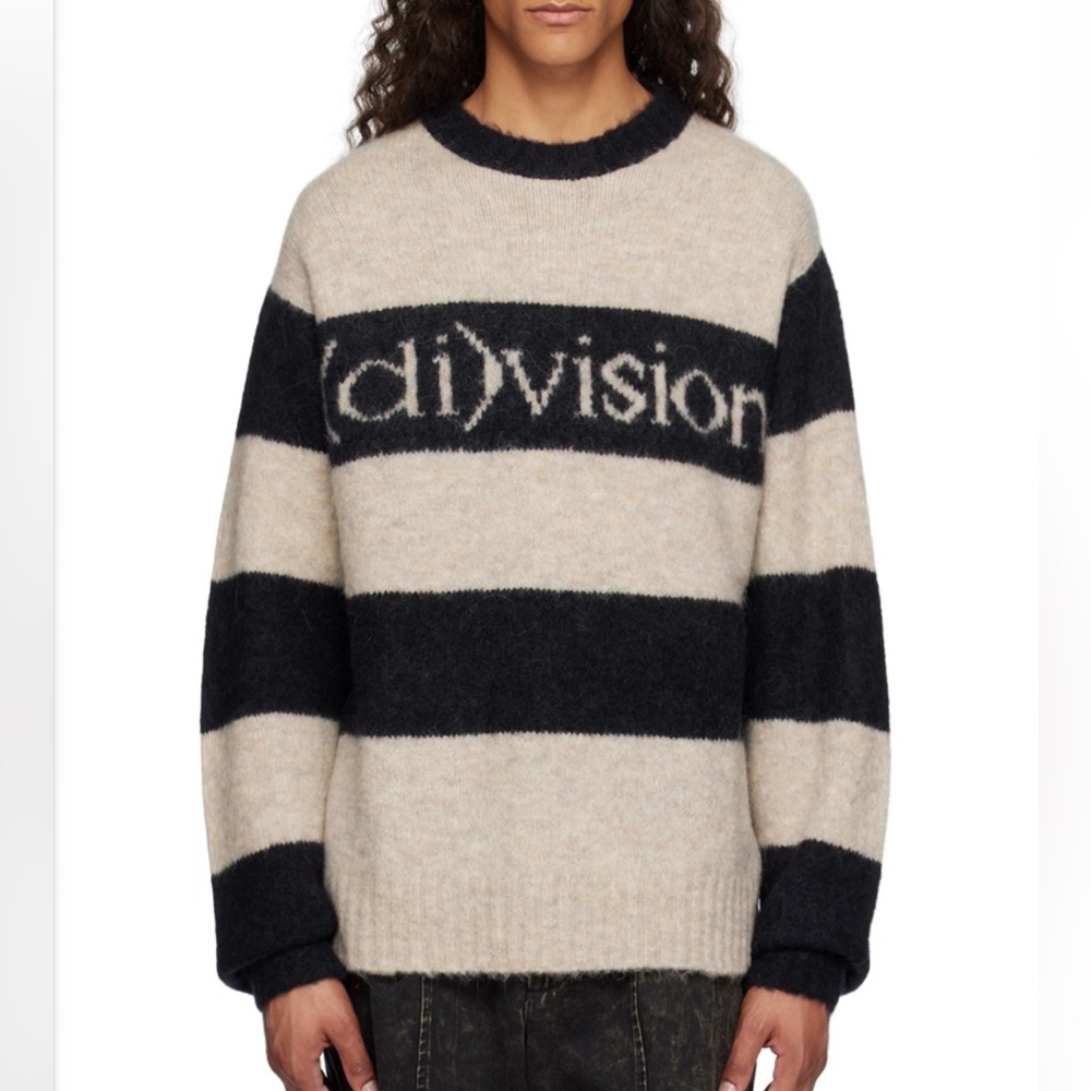 (di)vision Striped Alpaca Oversized Sweater